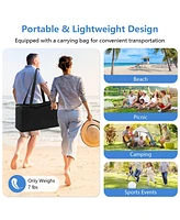 20 x Feet Beach Canopy Tent with UPF50+ Sun Protection and Shovel
