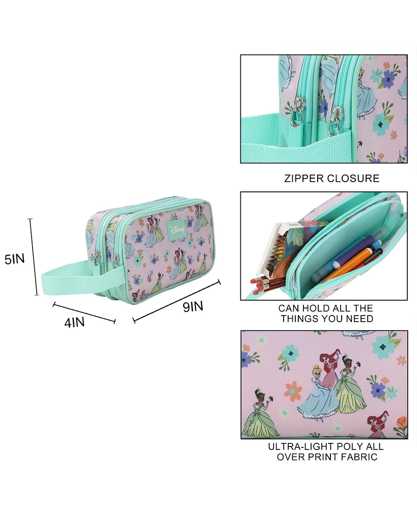 Disney Princesses Dual-Compartment Utility Case With Webbing Pull Handle