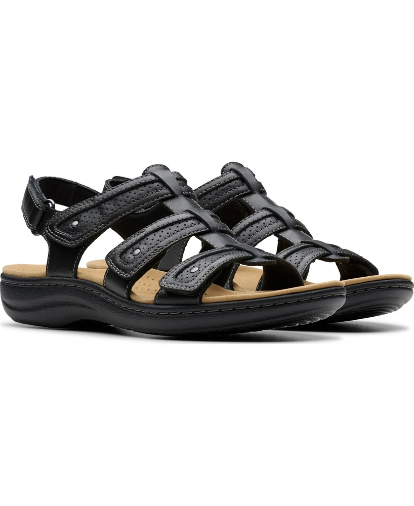 Clarks Women's Collection Laurieann Ivy Rip Tape Sandals