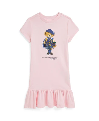 Polo Ralph Lauren Little Girls Bear Cotton Jersey Dress