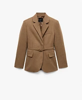 Mango Women's Wool-Blend Suit Jacket