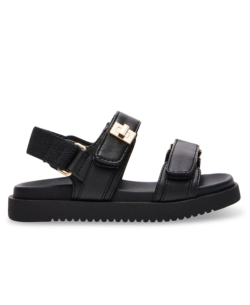 Steve Madden Toddler and Little Girls T-Mona Footbed Sandals