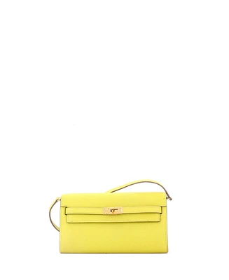 Pre-Owned Hermes Kelly To Go Wallet Chevre Mysore