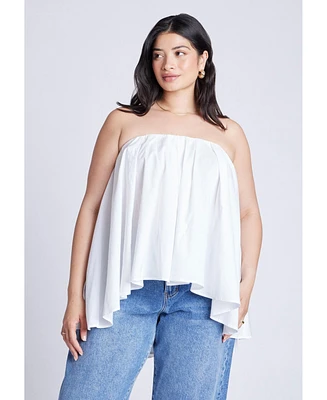 Eloquii Women's Cascading Tube Top