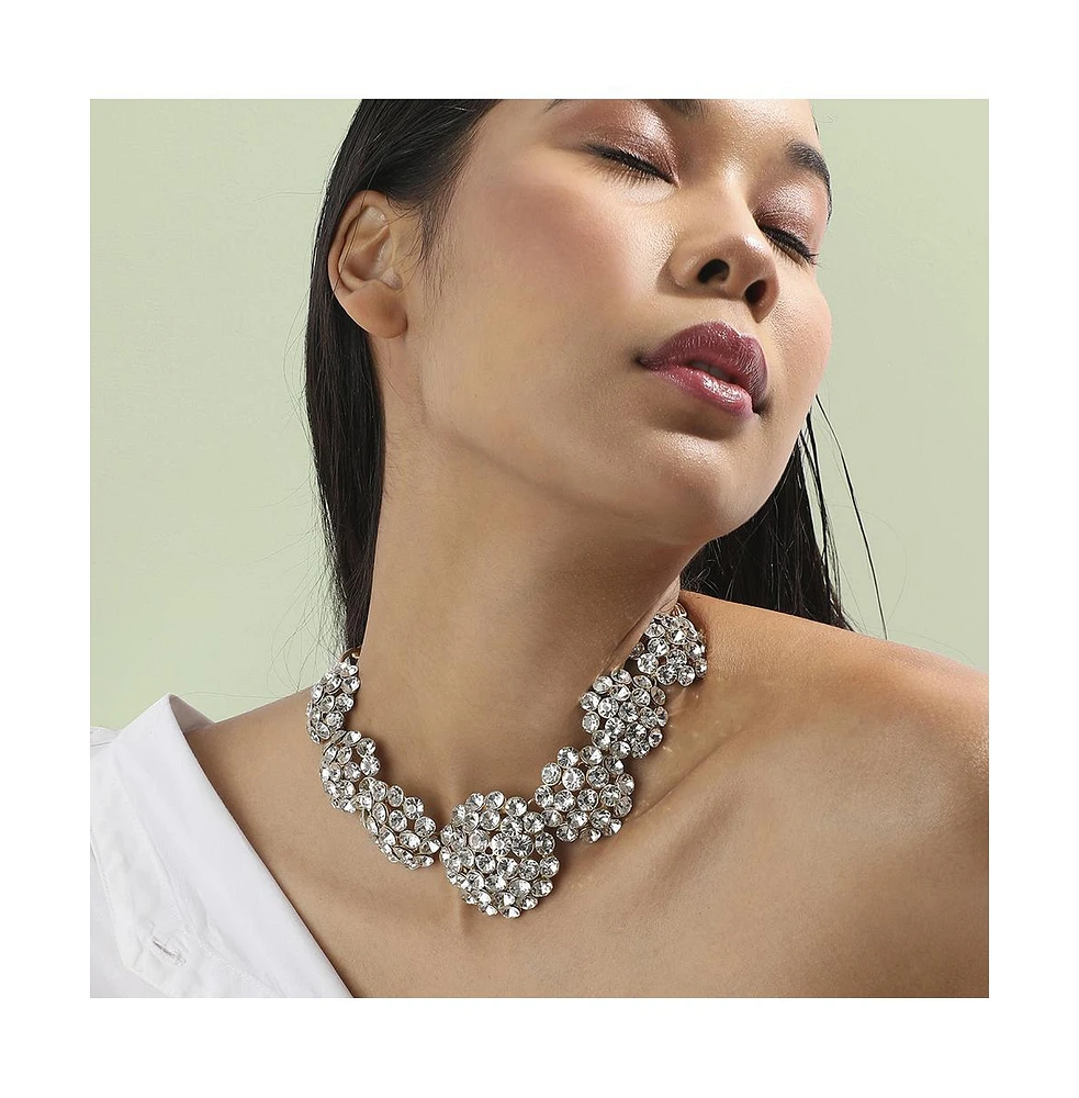Sohi Stellar Sparkle Statement Necklace