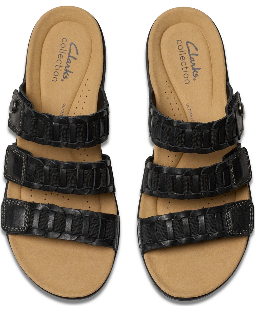 Clarks Collection Women's Laurieann Hope Slip-On Flat Sandals