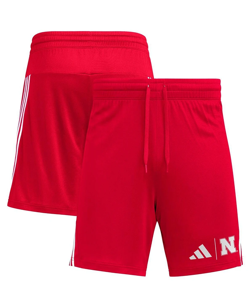 Adidas Men's Scarlet Nebraska Huskers Aeroready 7" Shorts