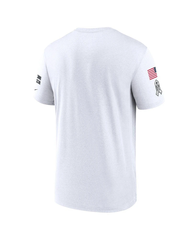 Nike Men's White New York Jets 2024 Salute to Service Legend Performance T-Shirt