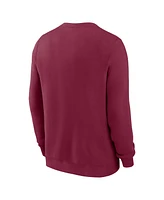 Nike Men's Garnet Florida State Seminoles Arched Seal Pullover Sweatshirt