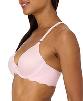 Maidenform One Fab Fit Lace T-Back Shaping Underwire Front Close Bra 7112
