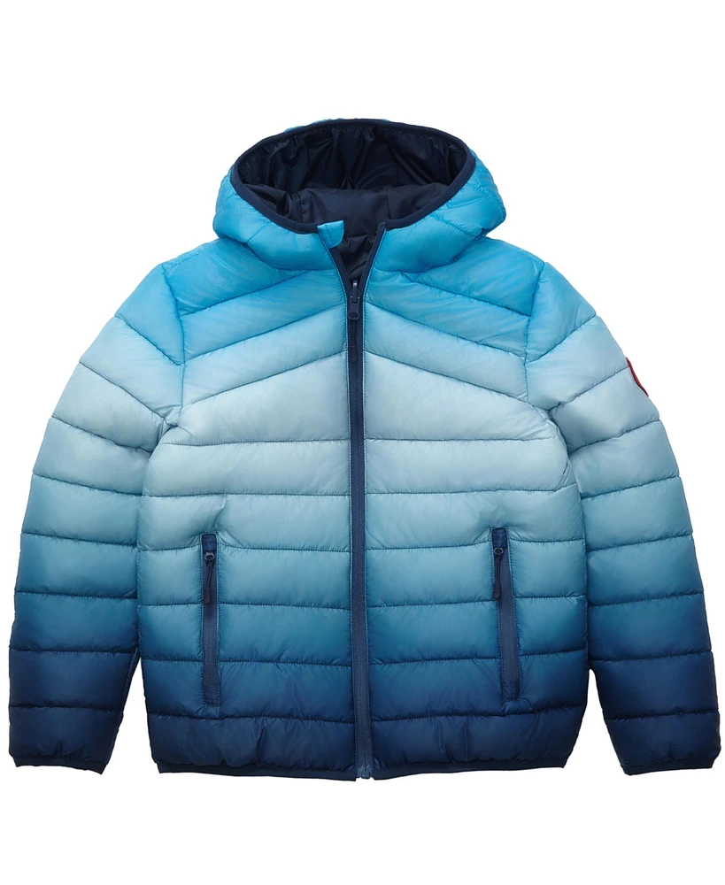 Rokka&Rolla Little and Big Boys' Reversible Lightweight Puffer Jacket