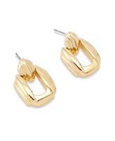 Robert Lee Morris Soho Ribbed Doorknocker Earrings