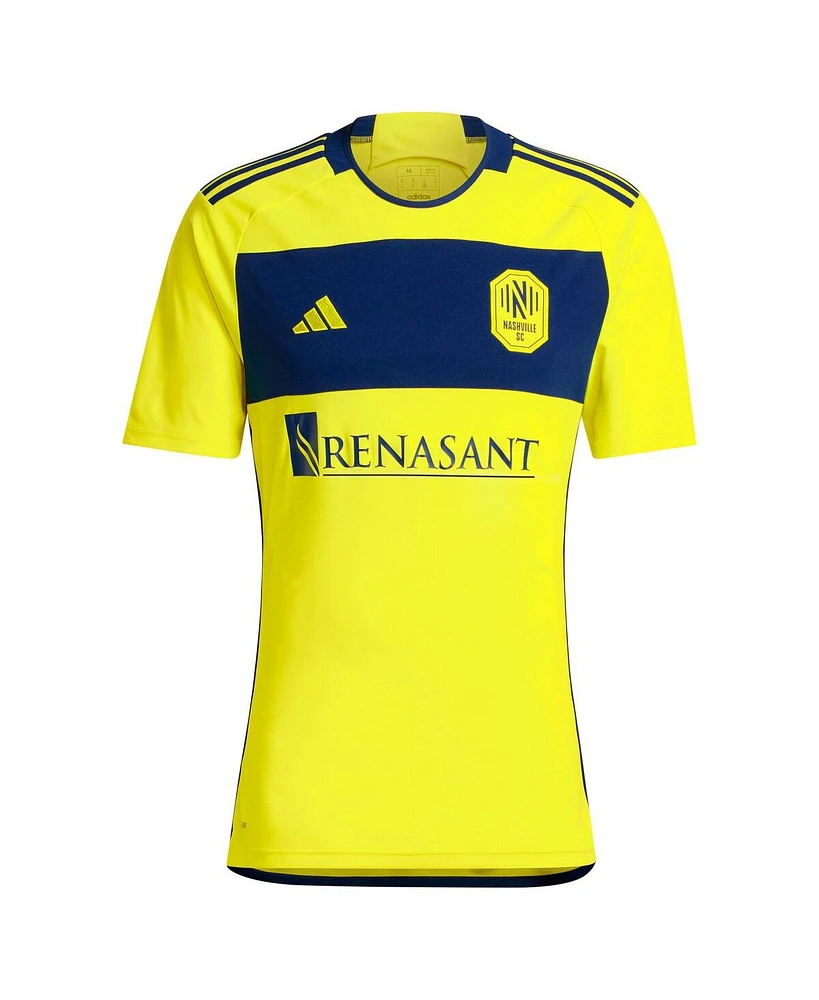 Adidas Men's Sam Surridge Yellow Nashville Sc 2024 The 615 Kit Replica Player Jersey