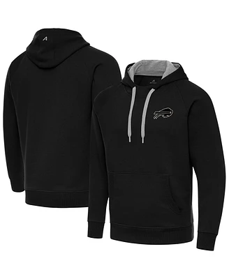 Antigua Men's Buffalo Bills Brushed Carbon Victory Pullover Hoodie