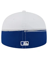 New Era Men's Blue/White Toronto Blue Jays Paint Stroke 59FIFTY Fitted Hat