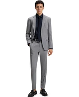 Boss by Hugo Men's Stretch-Cotton Poplin Regular-Fit Dress Shirt