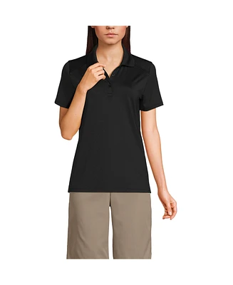 Lands' End Women's Short Sleeve Feminine Fit Rapid Dry Polo Shirt