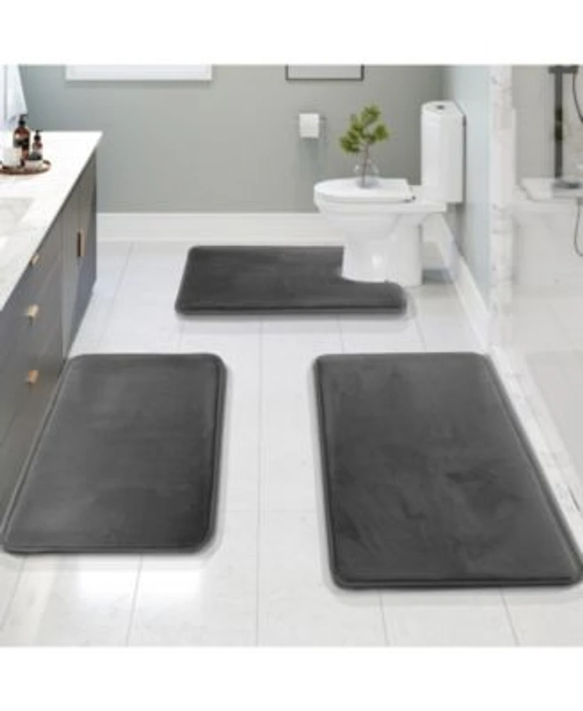 Clara Clark Ultra Soft Non Slip Plush Memory Foam Bath Rug Collection