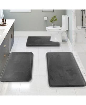 Clara Clark Ultra Soft Non Slip Plush Memory Foam Bath Rug Collection