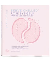 Patchology Serve Chilled Rose Eye Gels, 5 pairs