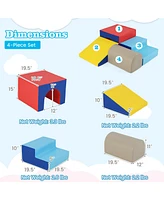 Slickblue Kids Climb and Crawl Foam Play Set Soft Blocks for Indoor Play