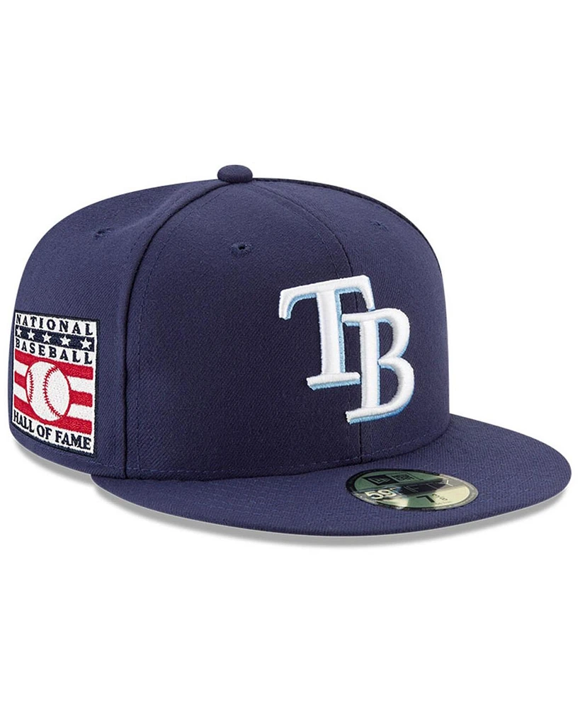 New Era Men's Navy Tampa Bay Rays National Baseball Hall of Fame 59FIFTY Fitted Hat
