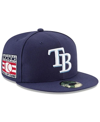 New Era Men's Navy Tampa Bay Rays National Baseball Hall of Fame 59FIFTY Fitted Hat