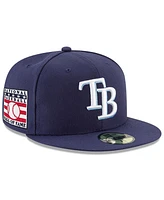 New Era Men's Navy Tampa Bay Rays National Baseball Hall of Fame 59FIFTY Fitted Hat
