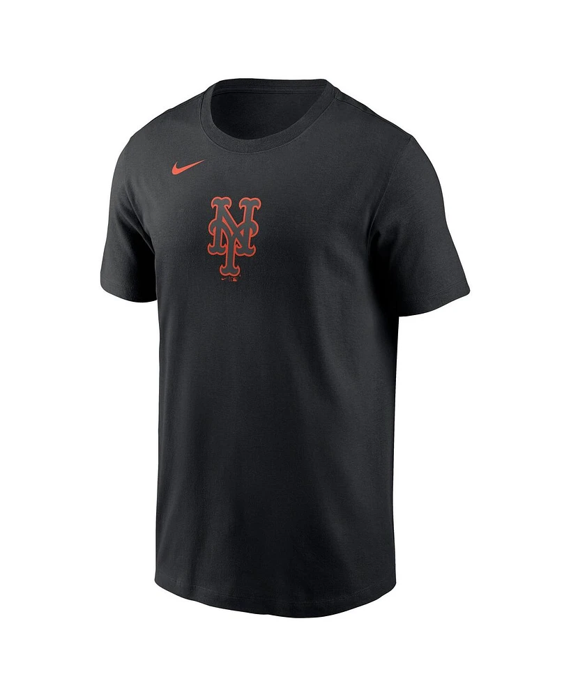 Nike Men's Black New York Mets Color Pop T-Shirt