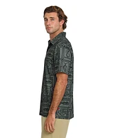 Quiksilver Waterman Men's Regular Fit Fish Block Polo Shirt