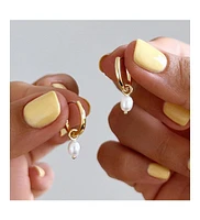 Ana Luisa - Pearl Huggie Hoops - Frida