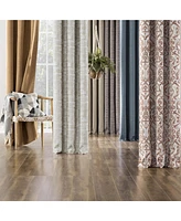 Parrish Distressed Grid Thermal Extreme 100% Blackout Grommet Curtain Panel