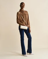 Women's Leather Barrel Bag