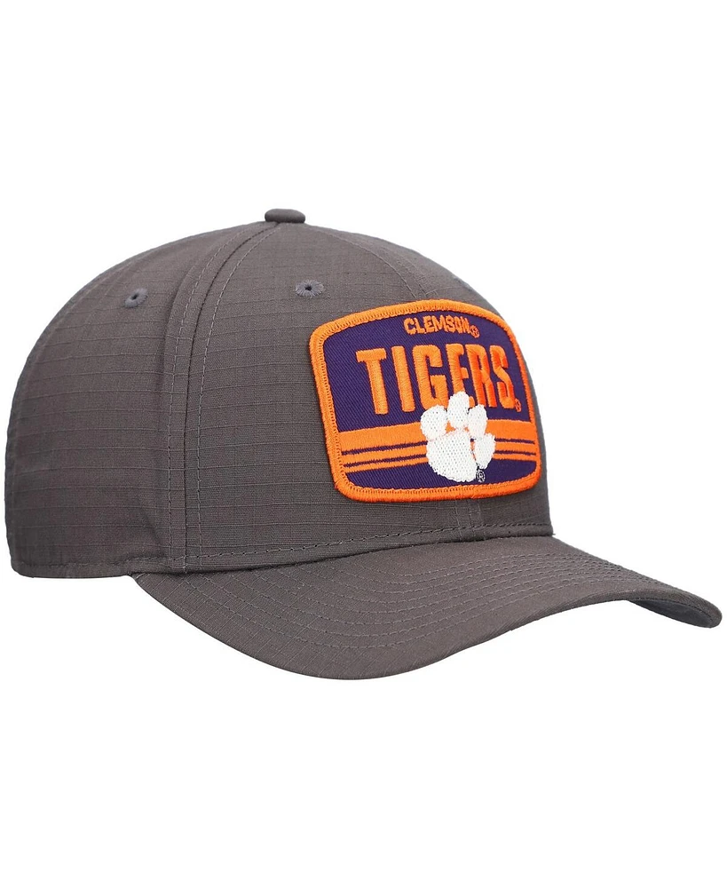 New Era Men's Charcoal Clemson Tigers Team Elevated 9SEVENTY Stretch-Snap Adjustable Hat