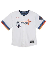 Nike Baby Boys and Girls Yordan Alvarez White Houston Astros 2025 City Connect Limited Player Jersey