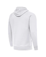 Antigua Men's White Green Bay Packers Victory Pullover Hoodie