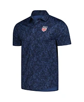 Antigua Men's Navy Usmnt Lush Woven Button-Up Shirt