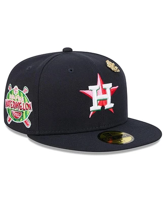New Era Men's Navy Houston Astros 2025 Big League Chew 59FIFTY Fitted Hat