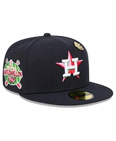 New Era Men's Navy Houston Astros 2025 Big League Chew 59FIFTY Fitted Hat