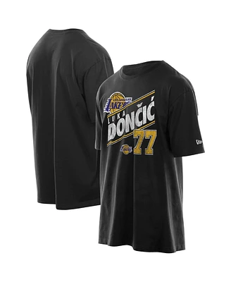 New Era Men's Luka Doncic Black Los Angeles Lakers Layup Player Oversized T-Shirt