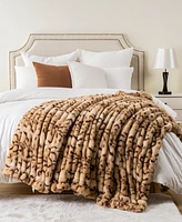 Battilo Luxurious Reversible Rabbit Faux Fur Throw