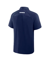 Fanatics Men's Navy Dallas Cowboys Back Around Raglan Polo Shirt