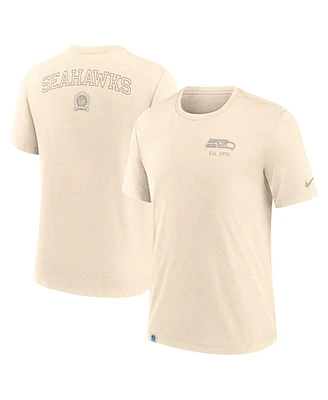 Nike Men's Cream Seattle Seahawks Glory Tri-Blend T-Shirt