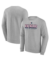 Fanatics Men's Heathered Gray New England Patriots Bold Move Pullover Sweatshirt