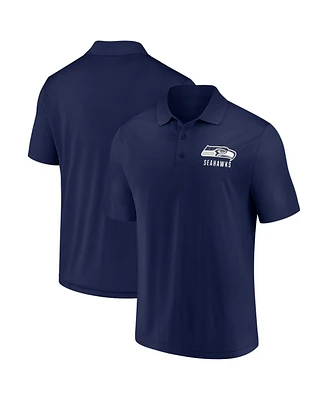 Fanatics Men's College Navy Seattle Seahawks Lockup Polo Shirt