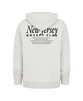 '47 Brand Men's Natural New Jersey Devils Foundation Pullover Hoodie