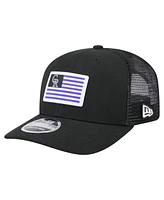 New Era Men's Black Colorado Rockies Flag 9SEVENTY Stretch-Snap Hat