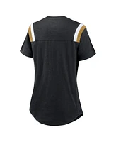 Nike Women's Heather Black New Orleans Saints Playback Athlete Historic Fashion T-Shirt