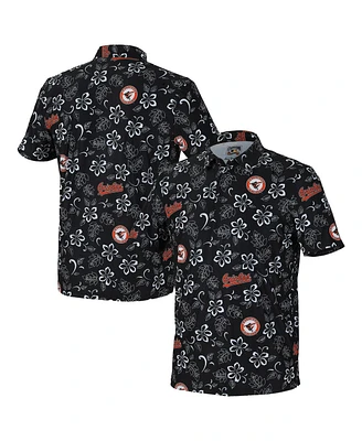 Reyn Spooner Men's Black Baltimore Orioles Cooperstown Collection Performance Polo Shirt