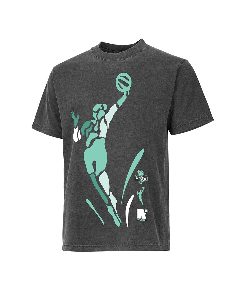 Round21 Men's and Women's Gray New York Liberty Victory T-Shirt